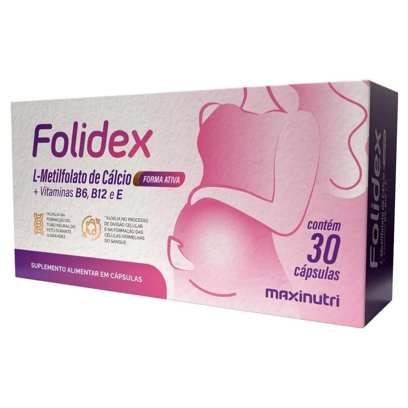 polivitamínico folidex maxinutri gestante 30 cápsulas