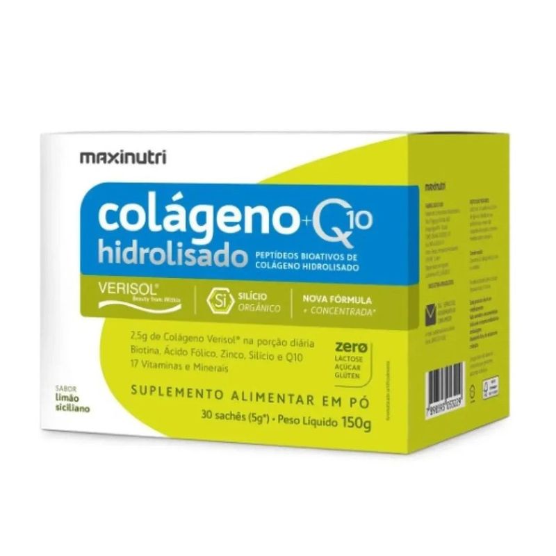 colágeno hidrolisado + q10 pó limão siciliano sachê 5g