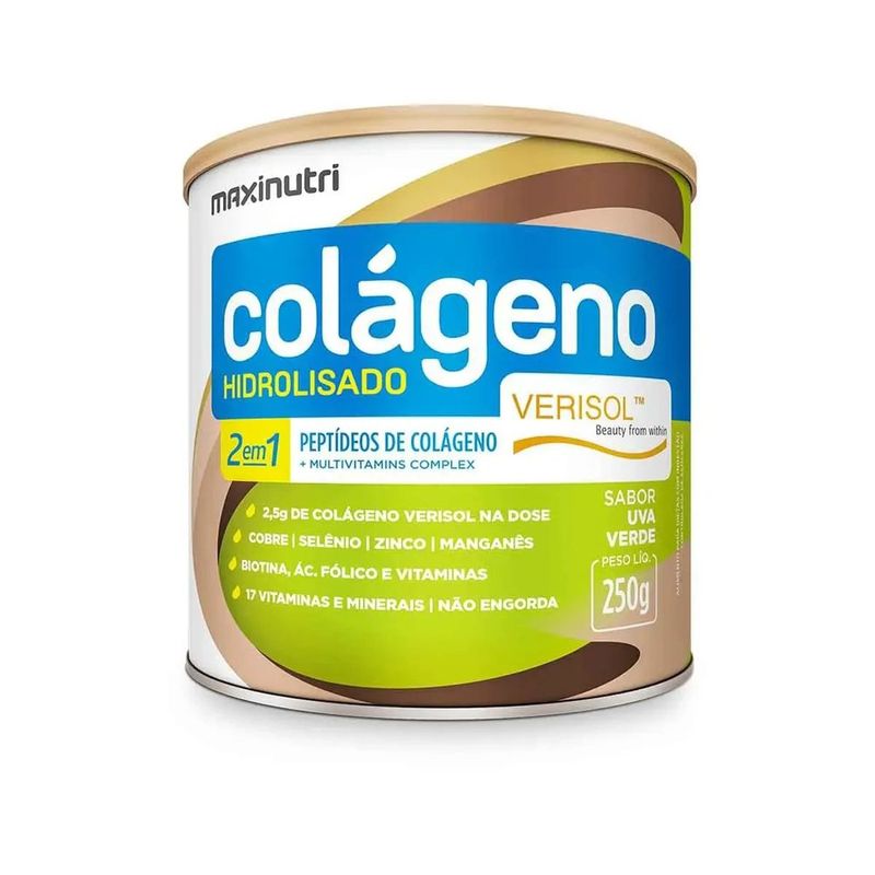 colágeno hidrolisado verisol 2 em 1 uva verde 250g