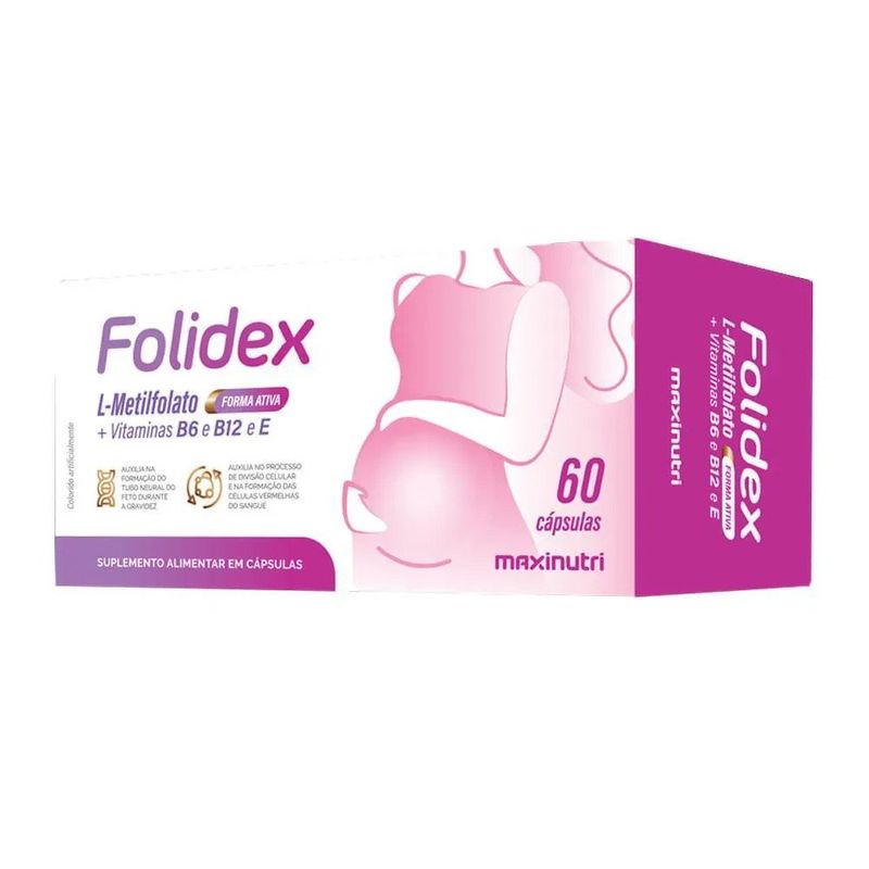 polivitamínico folidex maxinutri gestante 60 cápsulas