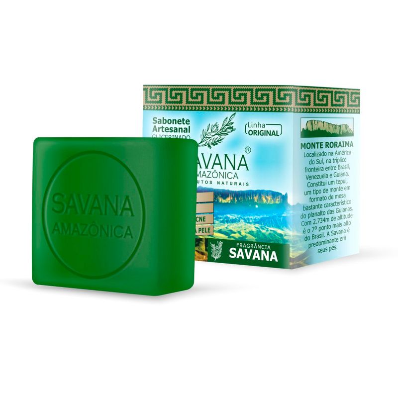 sabonete em barra artesanal glicerinado savana amazônica original 100g