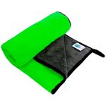 toalha de microfibra automotiva vonixx dupla face 40x40cm 600gsm verde (mp)