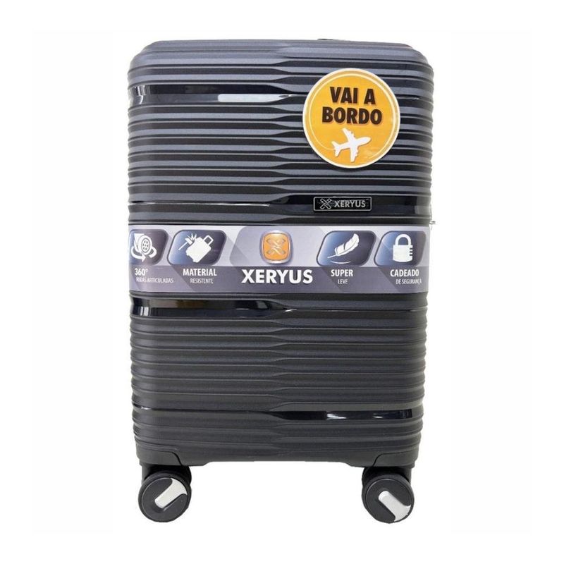 mala de viagem pequena xeryus marbella 10kg preto (mp)