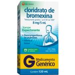 cloridrato de bromexina 8mg/5ml 120ml xarope adulto + copo medidor globo pharma