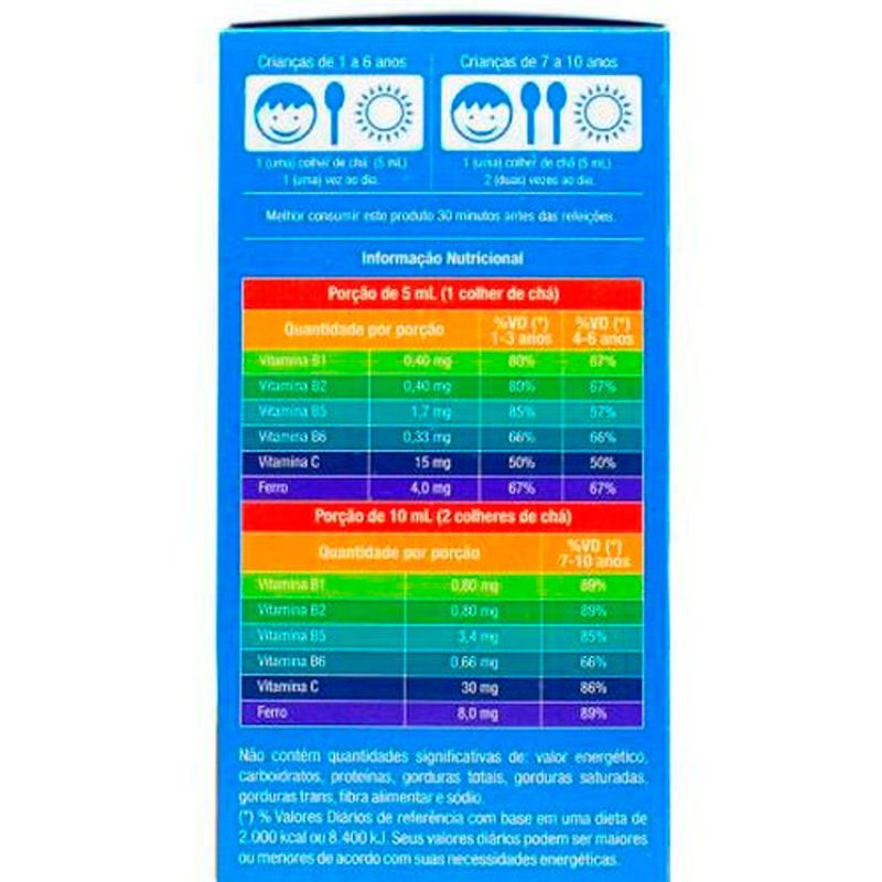 apetisina bc 240ml suplemento alimentar ferro+vitaminas sabor uva globo pharma