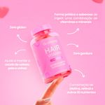 suplemento alimentar gummy hair vitamin tutti-frutti 60 gomas 180g