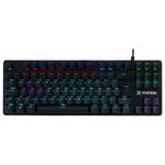 teclado gamer mecânico usb fortrek hawk compacto rgb black (mp)