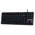 teclado gamer mecânico usb fortrek hawk compacto rgb black (mp)