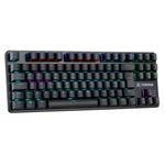 teclado gamer mecânico usb fortrek hawk compacto rgb black (mp)