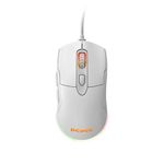 mouse gamer udb pcyes 12.400dpi 6 botões malus rgb branco (mp)