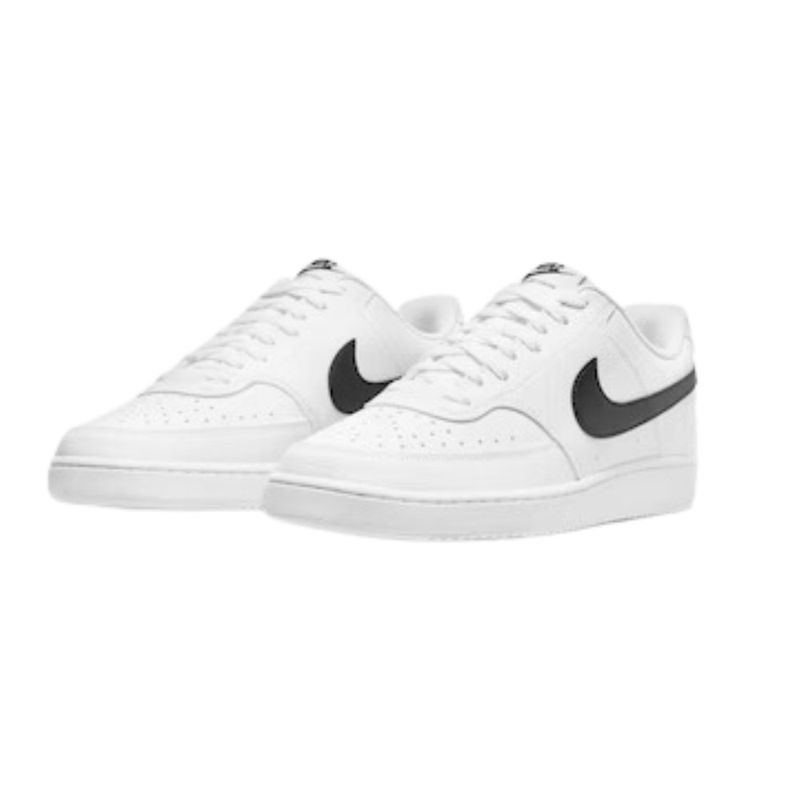 tênis masculino n°42 nike court vision low next nature branco e preto (mp)