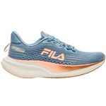 tênis feminino n°37 fila racer speedzone azul coral e cobre (mp)