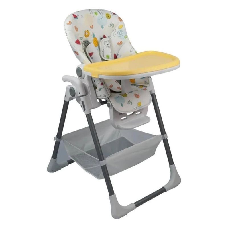 cadeira de alimentação premium baby belle pineapple até 18kg amarelo ppb9crf009(mp)