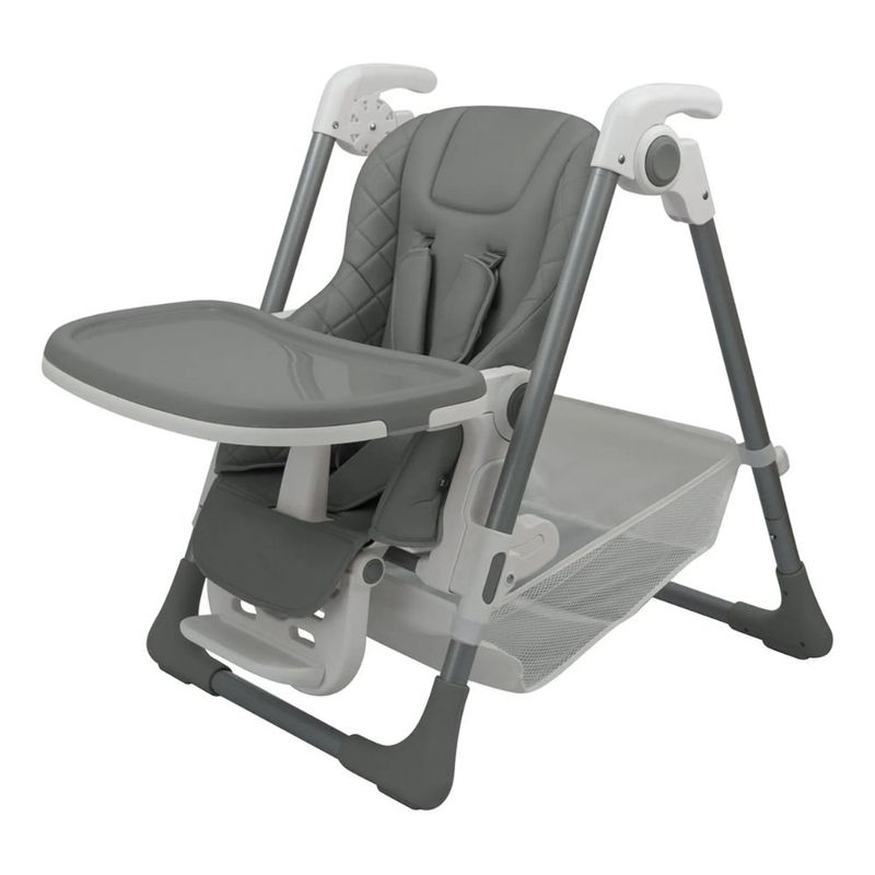cadeira de alimentação premium baby belle até 18kg cinza ppb9crf009(mp)