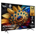 smart tv 4k 55" tcl uhd dolby vision atmos 55c655