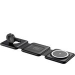 carregador magnético sem fio para iphone dobrável 3 em 1 a-bi