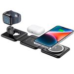 carregador magnético sem fio para iphone dobrável 3 em 1 a-bi