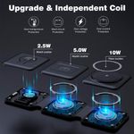 carregador magnético sem fio para iphone dobrável 3 em 1 a-bi