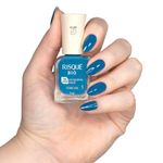 esmalte risqué bio azul cremoso oceano azul 9ml