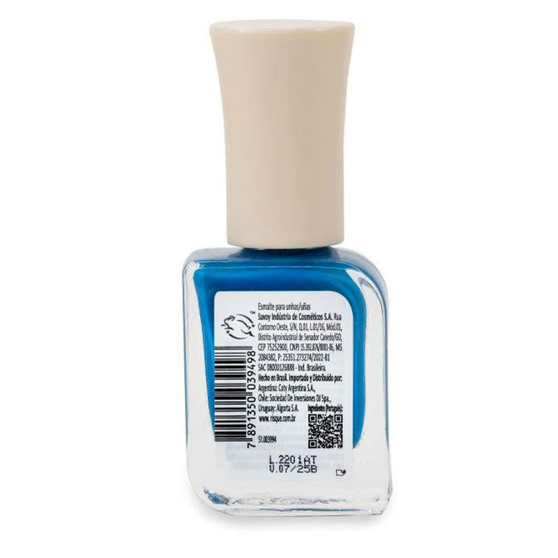 esmalte risqué bio azul cremoso oceano azul 9ml