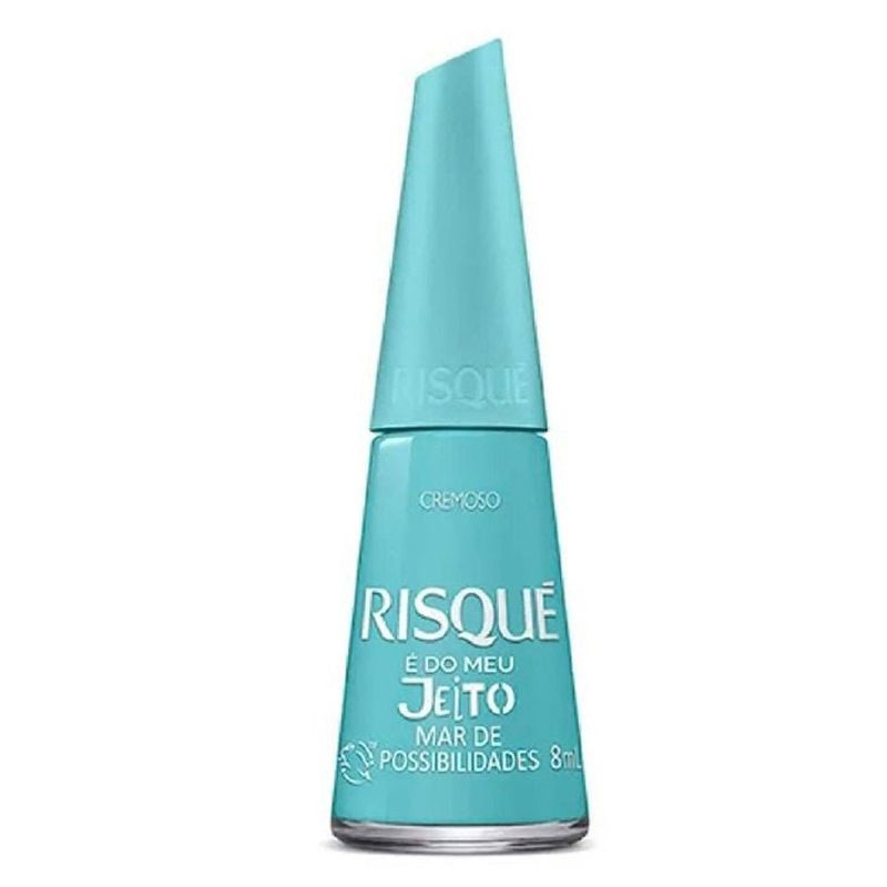 esmalte risqué é do meu jeito mar de possibilidades 8ml