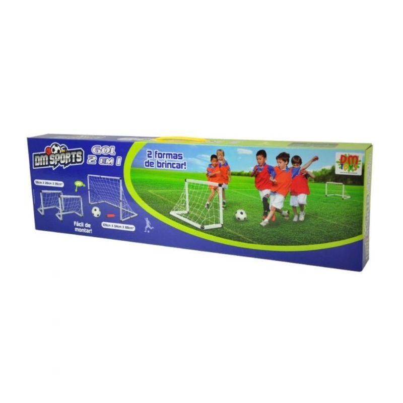 trave futebol de brinquedo dm toys com bola dmt5937 (mp)