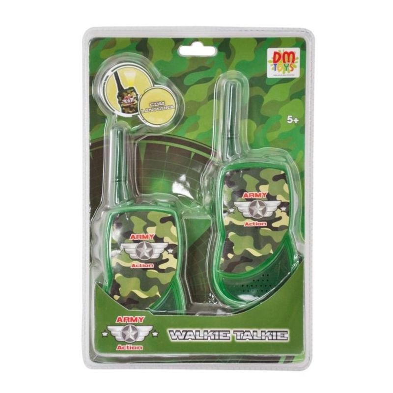 brinquedo rádio walkie talkie infantil dm toys verde militar dmt6172 (mp)