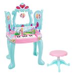 penteadeira infantil dm toys sonho de princesa com piano dmt6844 (mp)