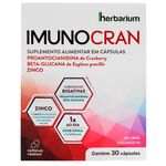suplemento alimentar imunocran 7,5+200+20mg 30 cápsulas proantocianidina beta-glucana zinco herbarium