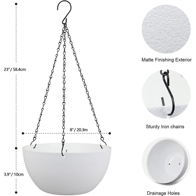 vaso suspenso 2 peças meowell branco a-bi