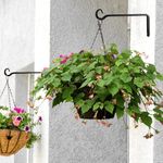 suporte de parede para vaso suspenso uibkor 25,4 cm 2 peças preto a-bi