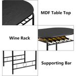 conjunto de jantar vingli 3 peças mesa e 2 cadeiras estrutura de metal preto e natural a-bi