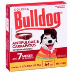coleira antipulgas e carrapatos para cães e gatos coveli bulldog 64cm 7 meses (mp)