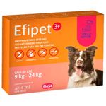 antipulgas e carrapatos para cães ibasa 3+ 4ml 9 a 24kg dose única (mp)