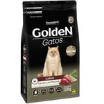 ração para gatos adulto castrado golden fórmula carne 3kg (mp)
