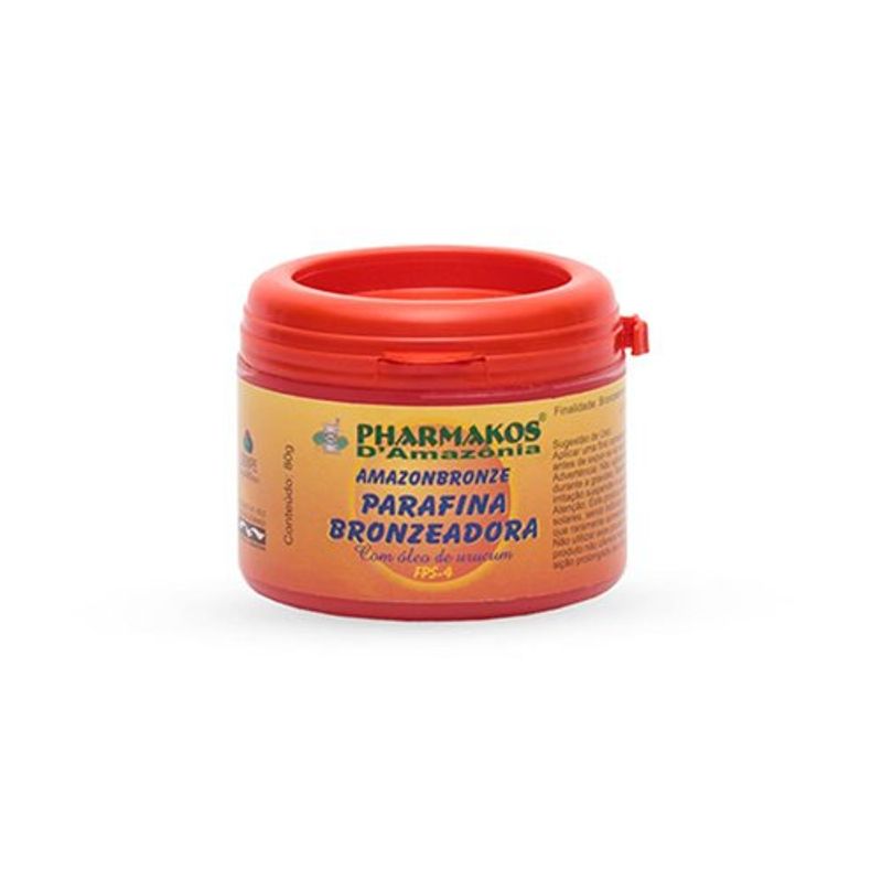 creme bronzeador parafina com urucum pharmakos com80 g