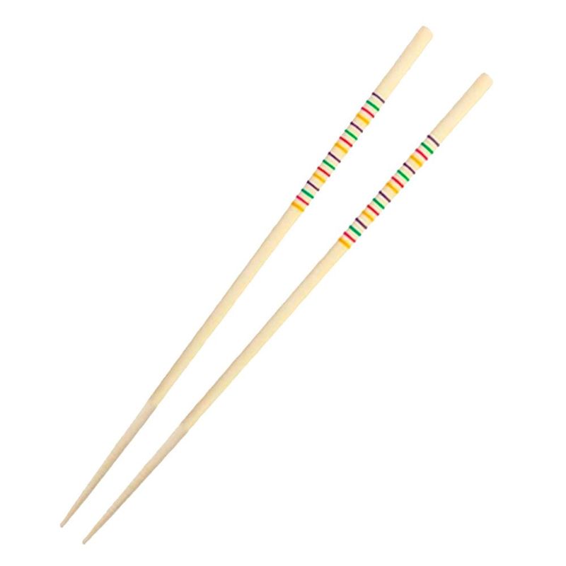 hashi japones watts de bambu 5 pares 22,5cm colorido (mp)
