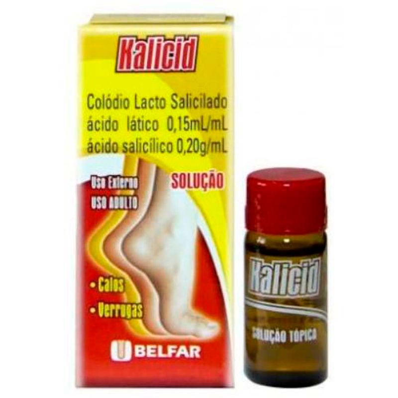 kalicid solução tópica frasco 10ml colodio lacto salicilato belfar