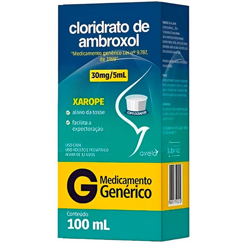 cloridrato de ambroxol 30mg/5ml 100ml xarope airela