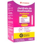 cloridrato de fexofenadina 6mg/ml 150ml suspensão oral vitamedic