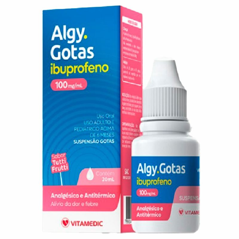 algy 100mg/ml 20ml suspensão gotas ibuprofeno vitamedic