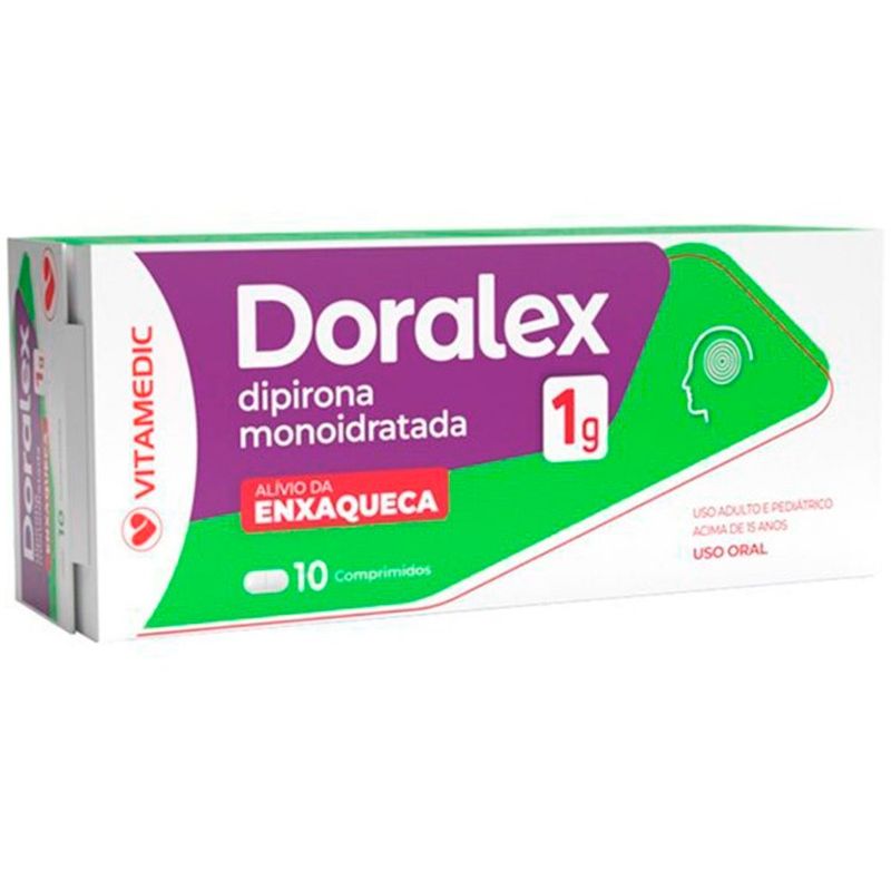 doralex 1g 10 comprimidos dipirona monoidratada vitamedic