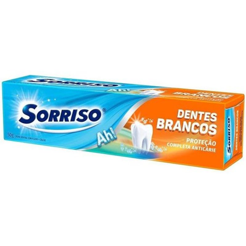 creme dental sorriso dentes brancos 50g