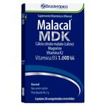 malacal mdk cálcio citrato malato magnésio vitamina k2 d3 1.000ui 30 comprimidos revestidos brasterápica