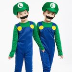 fantasia infantil luigi super mario disguise 9 a 12 anos (mp)