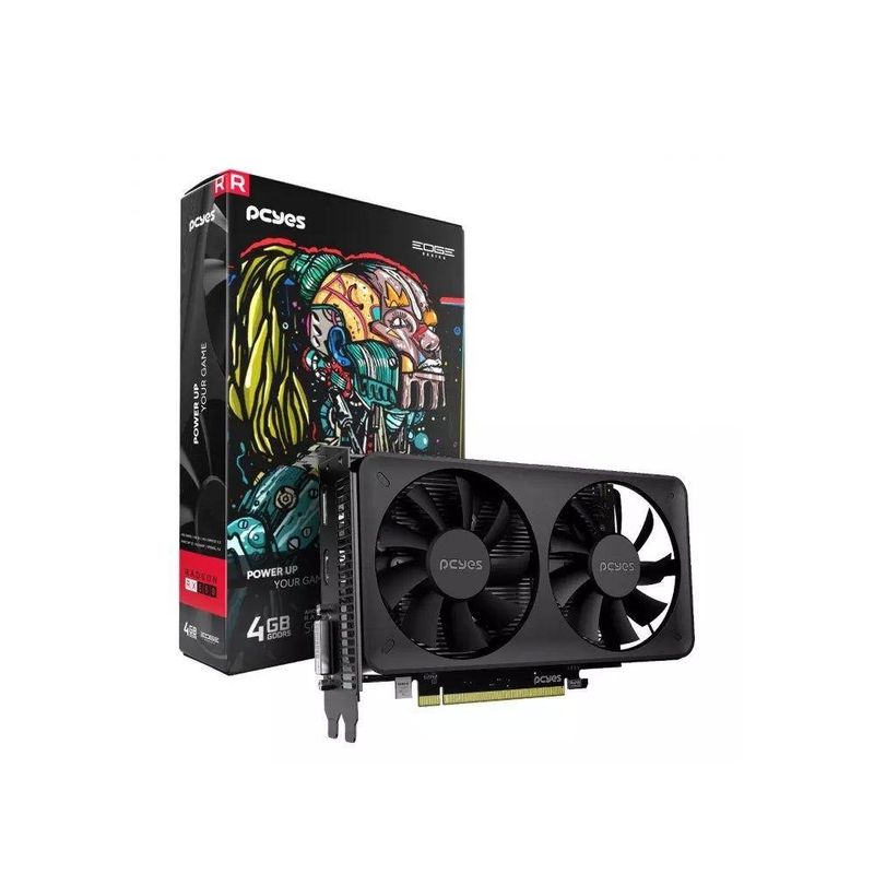placa vídeo rx550 pcyes radeon 4gb gddr5 dual fan pvex5504gbdf (mp)