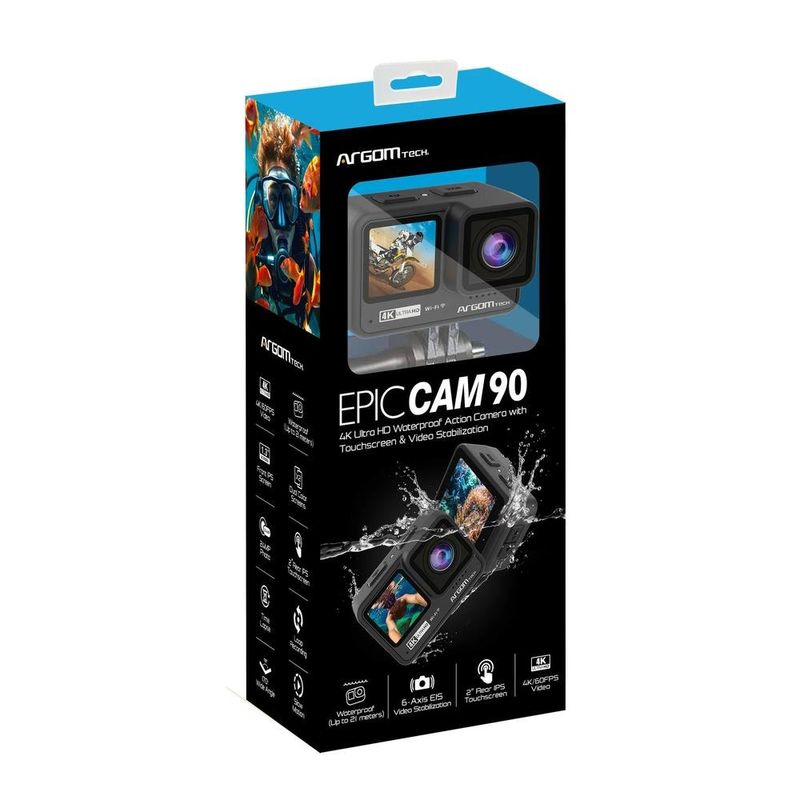 filmadora digital argom action epic 90 4k (mp)