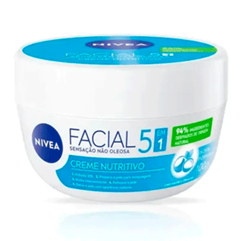 creme facial nivea nutritivo 5 em 1 50g