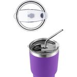 copo ds 30 oz inox vácuo com canudo roxo a-bi