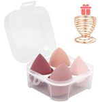 esponjas de maquiagem leeshine 4 peças rosa a-bi